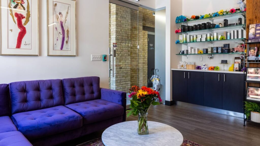 Waiting room of Aesthetics 360